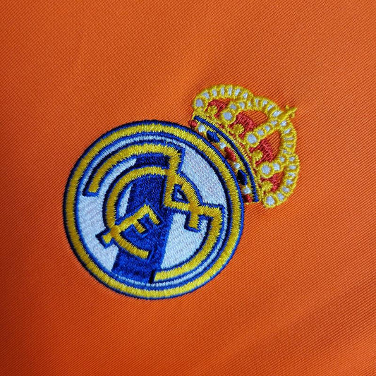 Camiseta Real Madrid II Visitante 2013/14 Retro (Manga Larga) Naranja