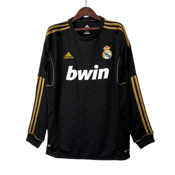 Camiseta II Real Madrid I 11/12 - Retro Manga Larga- Negro