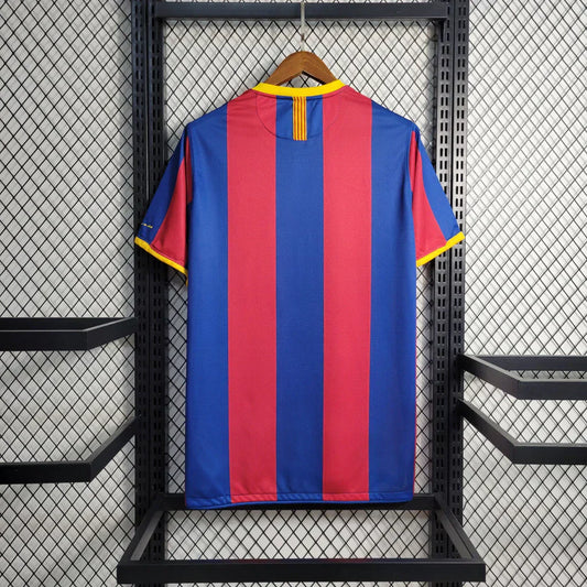 Camiseta Barcelona Retro I Local 2010/11 Fan Masculino Rojo e Azul