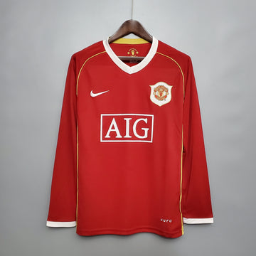 Camiseta Manga Larga Manchester United 06/07 - Rojo