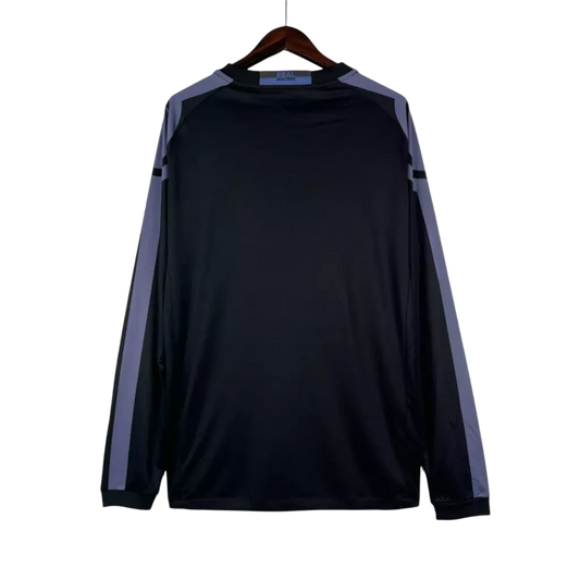 Camiseta Real Madrid Tercera III 2016/17 Retro Manga Larga - Negro