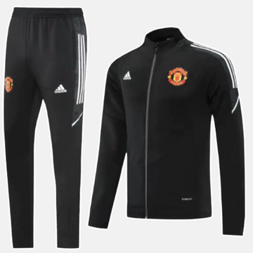 Conjunto de Viaje Manchester United - Masculino - Negro e Blanco