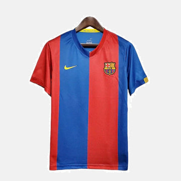 Camiseta Barcelona Retro 2006/2007 Azul e Grená -