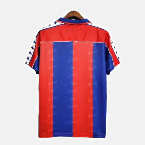 Camiseta Barcelona Retro 92/95 - - Azul e Grená