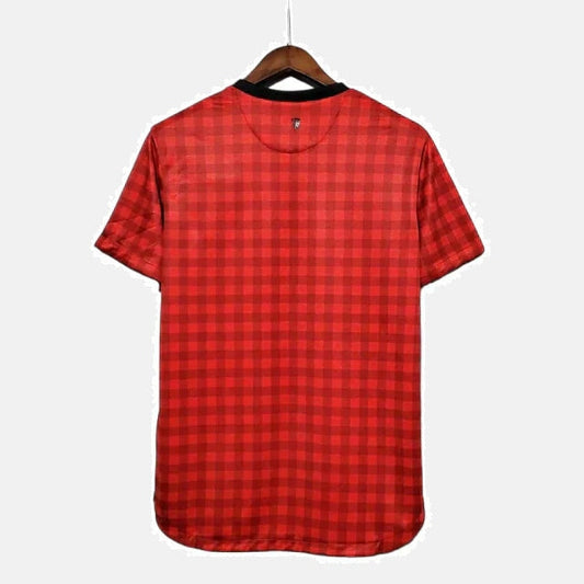 Camiseta Manchester United Retro 2012/2013 Roja Xadrez -