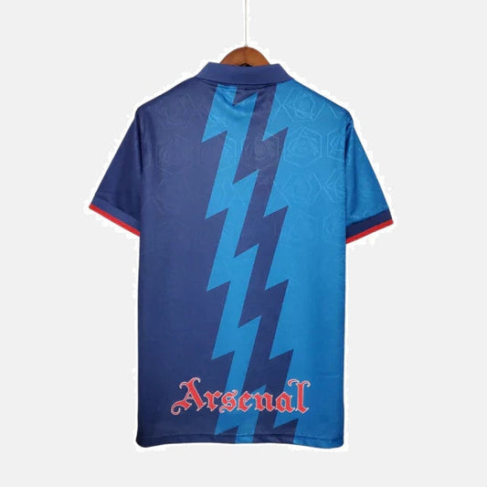 Camiseta Retro Arsenal Visitante 95/96 Fan Masculino - Azul Marinho