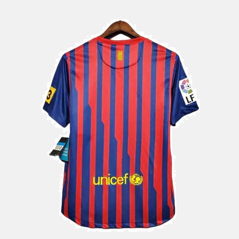 Camiseta Retro Barcelona 2011/12 Masculino Azul e Grená