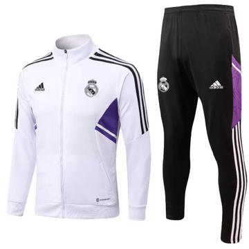 Conjunto de Viaje Real Madrid - Masculino - Blanco e Lilás