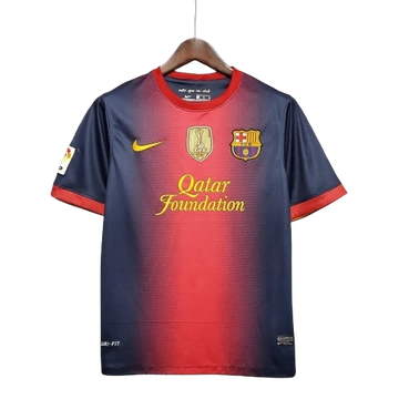 Camiseta Retro Barcelona 2012/13 Masculino Azul Grená
