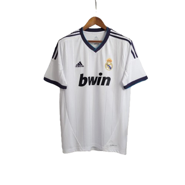 Camiseta Retro Real Madrid I Local 2012/13 Masculino Blanco