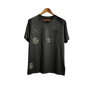 Camiseta Retro Borussia Dortmund 2019/20 Edición Especial 110 Años Masculino Negra