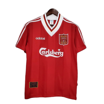 Camiseta Liverpool Retro 1996/1997 Roja e Blanca -
